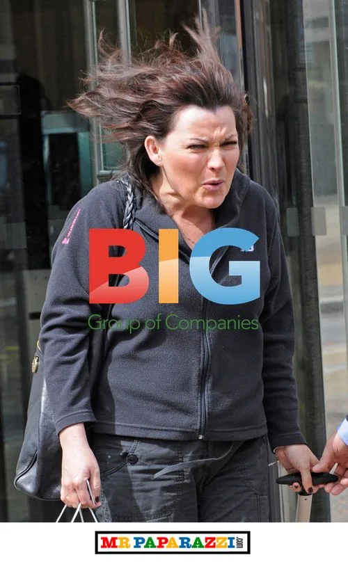 Lorraine Kelly Braves Windy Weather in Crocs