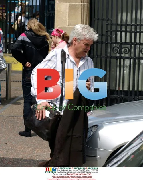 Philip Scofield outside GMTV studios