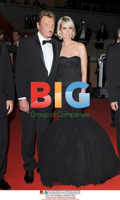 Johnny and Laetitia Hallyday at Cannes Premiere
