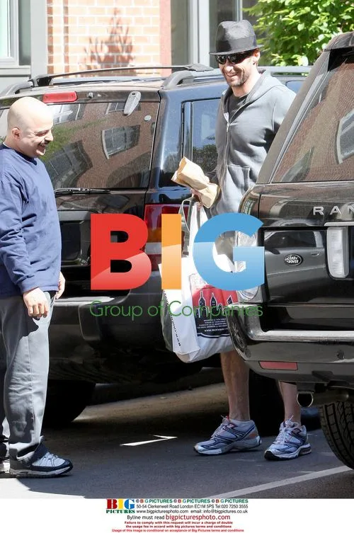 Hugh Jackman with family in Manhattan