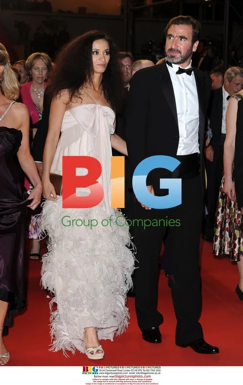 Eric Cantona and wife at Cannes
