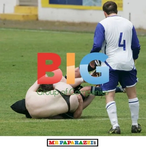 Hollyoaks star gets jumped by streaker