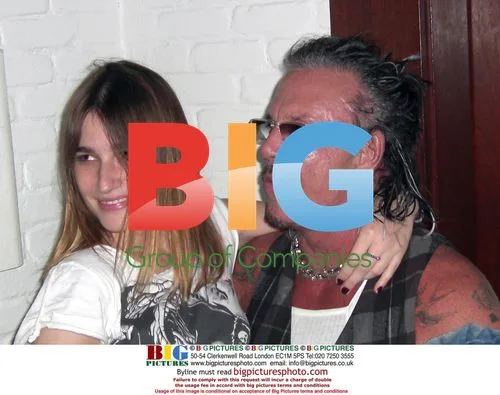 Mickey Rourke and Serbian Model Eugenia at Karaoke