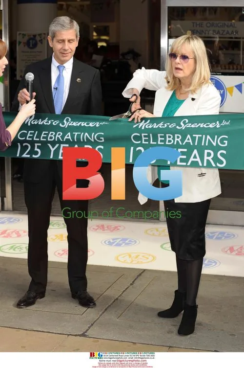 Sir Stuart Rose and Twiggy open Marks and Spencers 125th anniversary