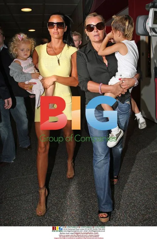 Katie Price and Kids at Gatwick