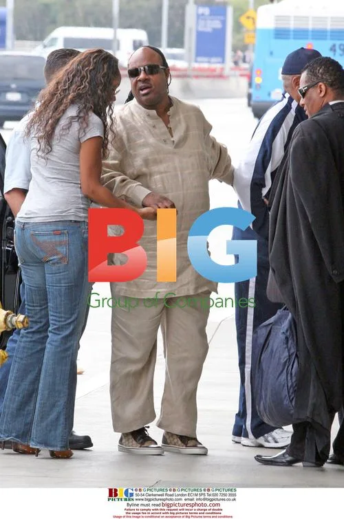 Stevie Wonder at LAX Airport