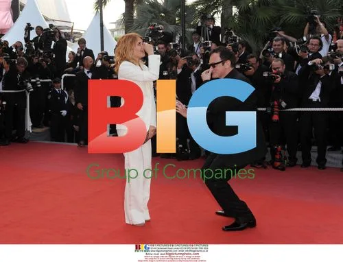 Quentin Tarantino and Melanie Laurent at Cannes Film Festival