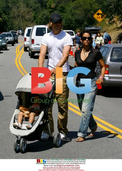Halle Berry and Gabriel Aubrey at Topanga Fair