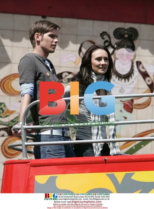 Hollyoaks actors on Daily Mirror bus, Liverpool