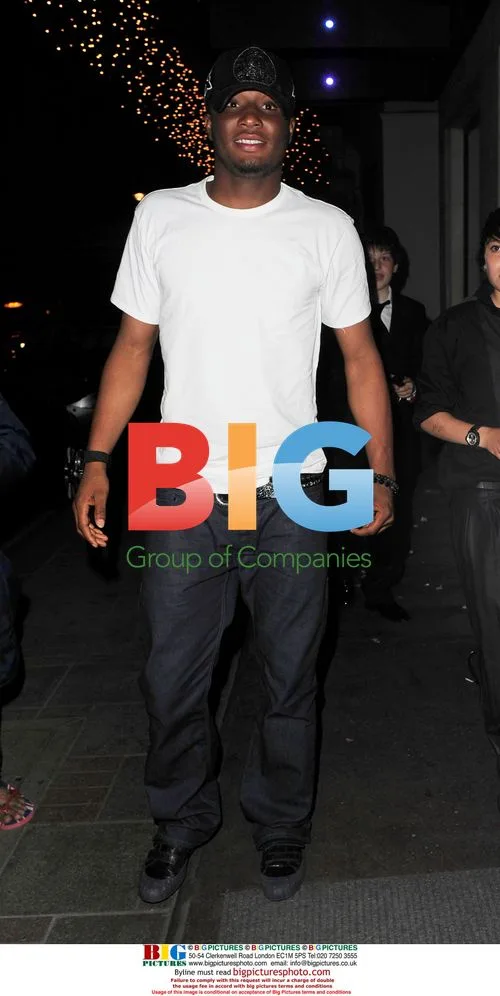 Chelsea footballer John Obi Mikel at hotel