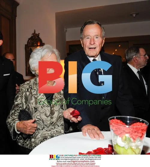 George Bush senior and Barbara Bush in Berlin