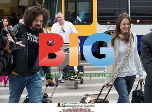 Emmy Rossum and Adam Duritz at LAX
