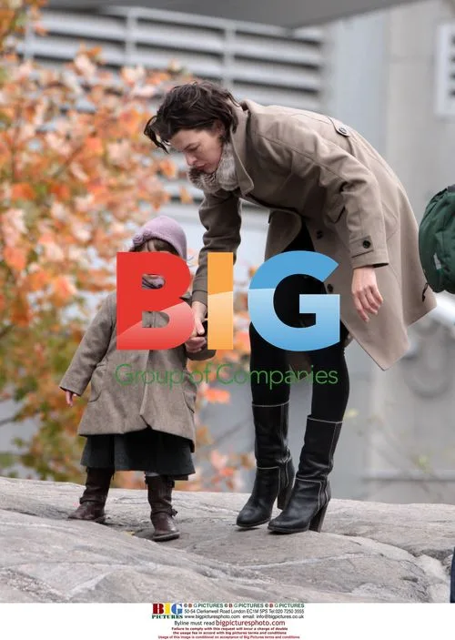 Milla Jovovich and Daughter in Canada