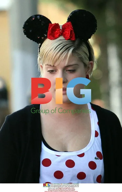 Kelly Osbourne in Minnie Mouse Outfit for Pilates