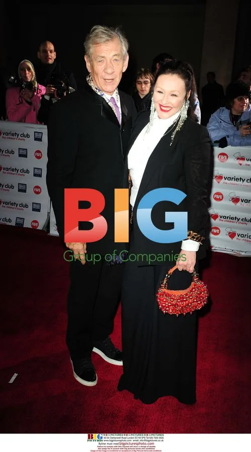 Sir Ian McKellen and Frances Barber at 2009 Variety Club Awards