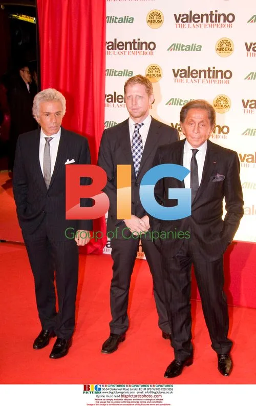 Valentino attends doc premiere in Rome