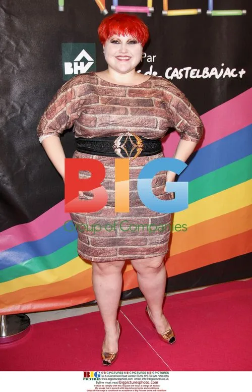 Beth Ditto and Jean Charles de Castelbajac in Paris