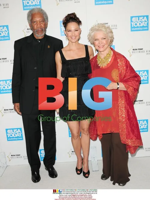 Morgan Freeman, Ashley Judd and Ellen Burstyn at USA TODAY Hollywood Hero Award Gala