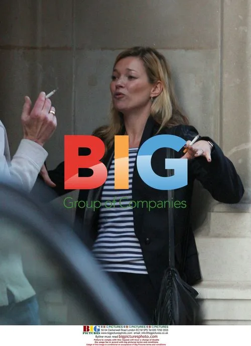 Kate Moss Smoking in London
