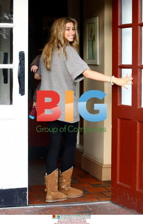 Stacey Solomon visits son in Dagenham