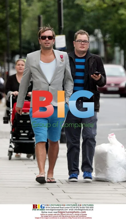 Alan Carr and Boyfriend in Notting Hill