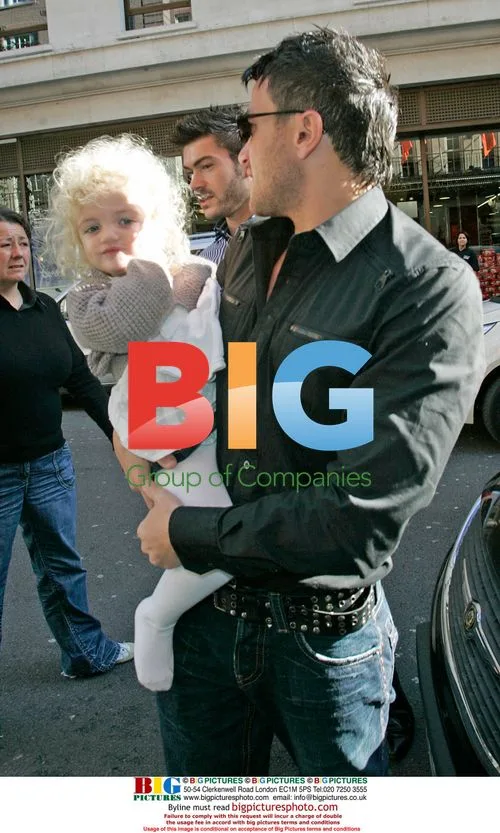 Peter Andre with Daughter Princess in London