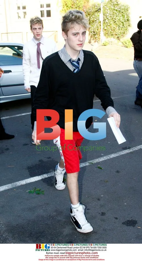 Contestants John and Edward Grimes Leaving X Factor House