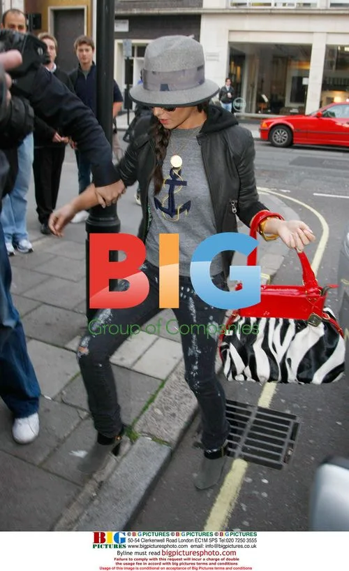 Cheryl Cole arrives at Radio 1 Studios