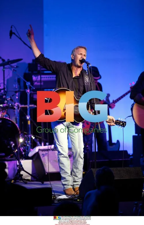 Kevin Costner Performs at Charity Gala