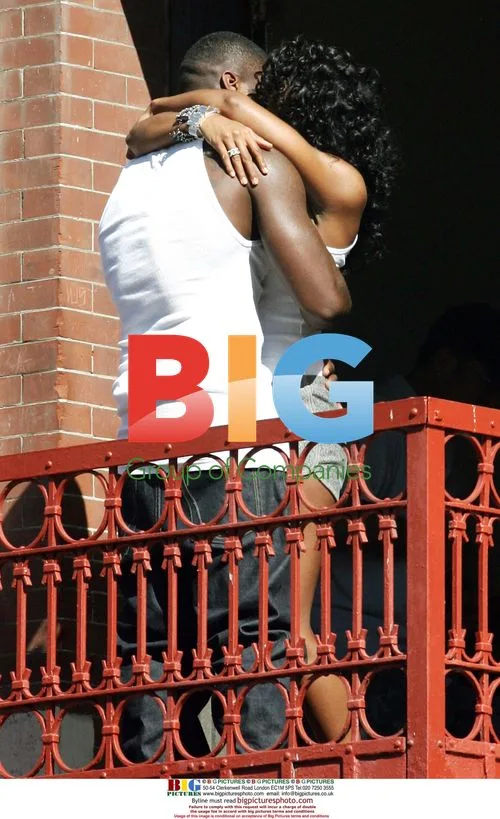 50 Cent and Kelly Rowland on "Baby By Me" video set
