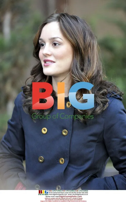 Leighton Meester on Gossip Girl Set