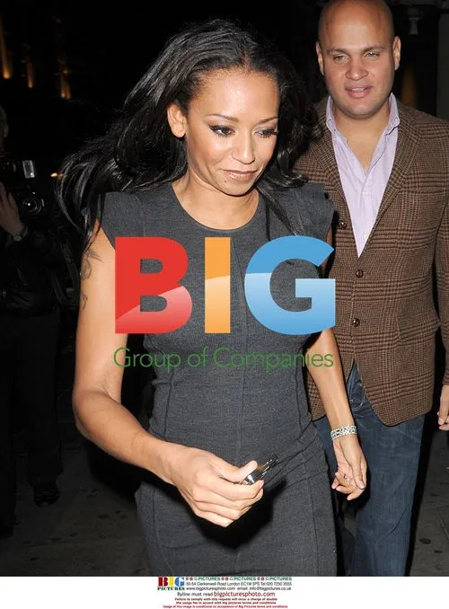 Melanie Brown Leaving Nobu Berkley