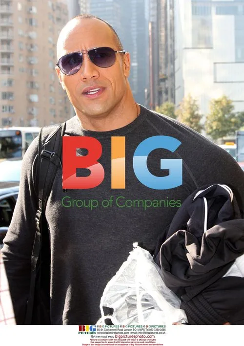 Dwayne 'The Rock' Johnson with fan at hotel