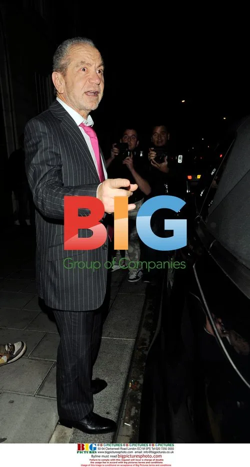Sir Alan Sugar leaves Cipriani in London