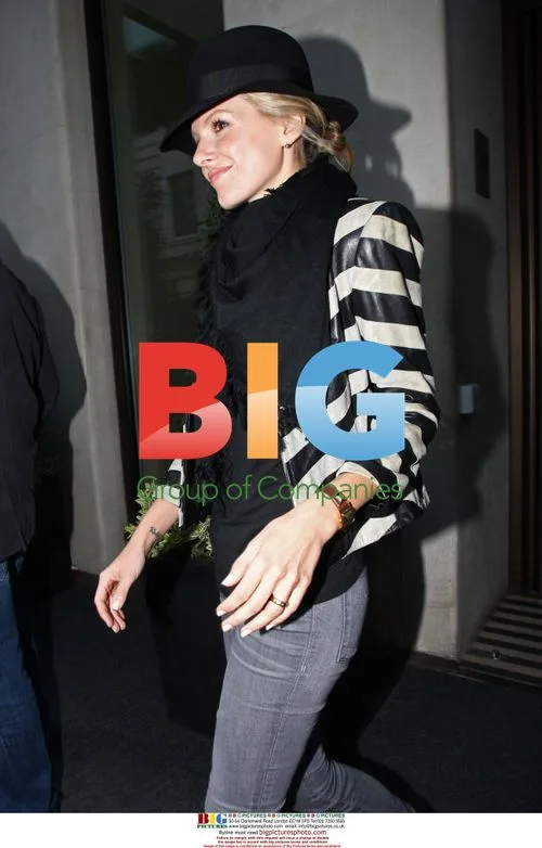 Monet Mazur outside London hotel