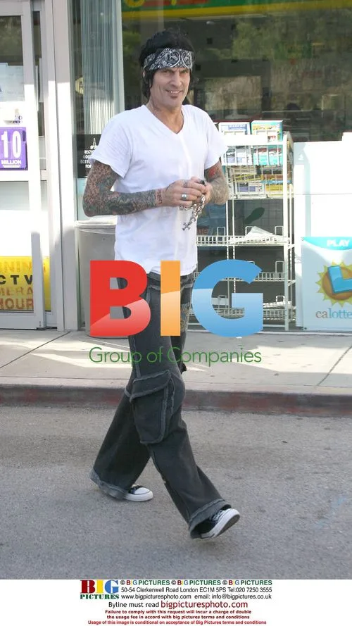 Tommy Lee at Gas Station