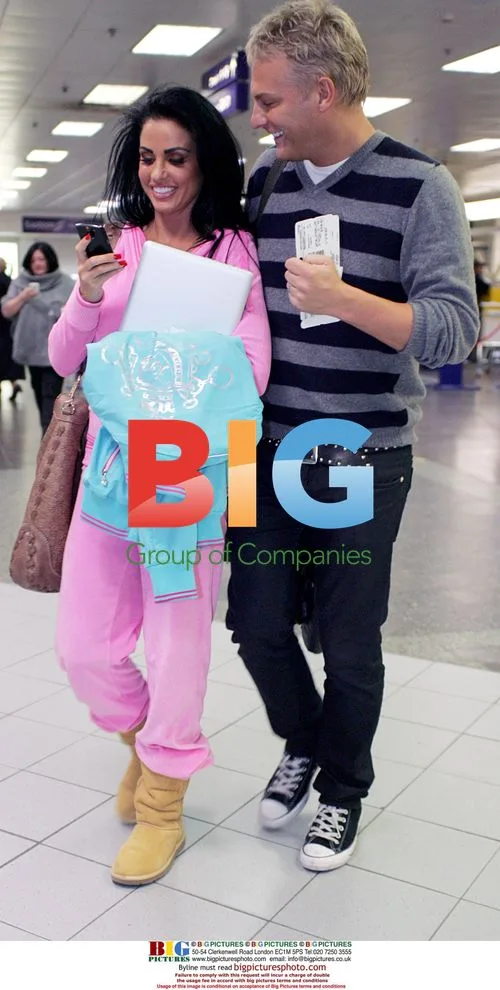 Katie Price Seen at Airport After Book Signing