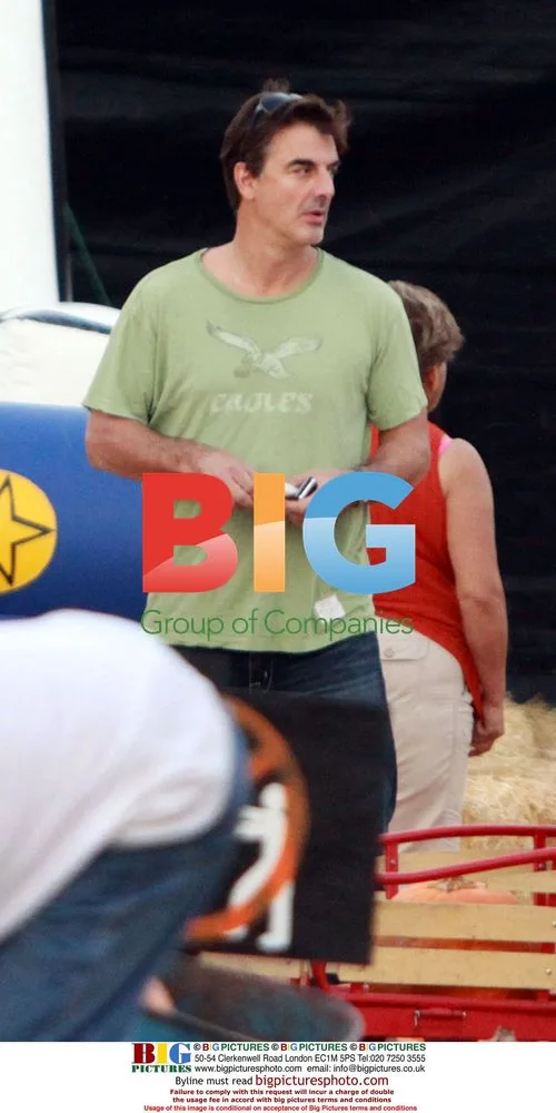 Chris Noth and Family at Pumpkin Patch