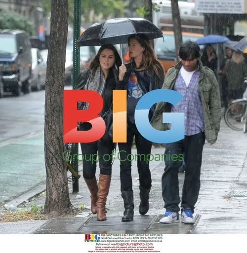 Gisele Bunchen Walks in the West Village