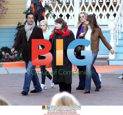 Elizabeth Hurley at Disneyland Paris