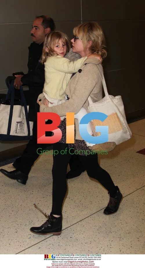 Michelle Williams and Daughter at JFK