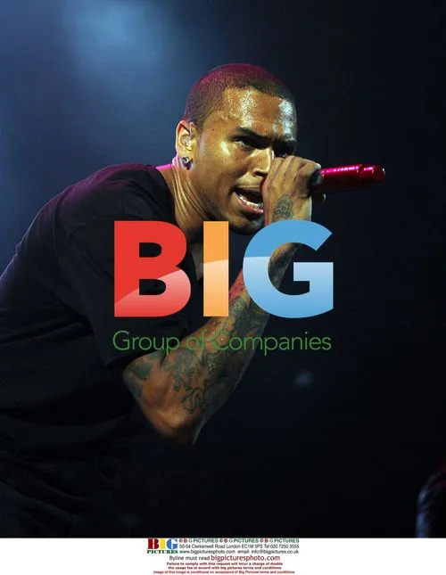 Chris Brown Performs at Powerhouse Concert