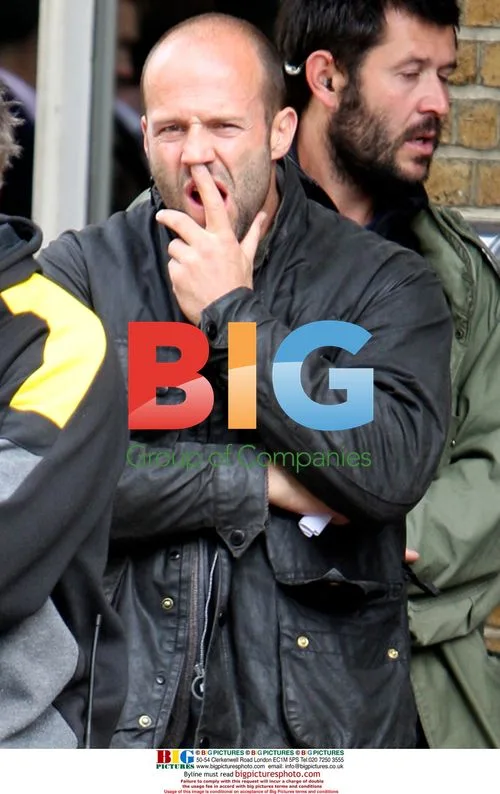 Jason Statham on set of "Blitz"
