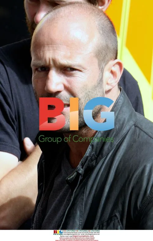 Jason Stratham on set of "Blitz" film