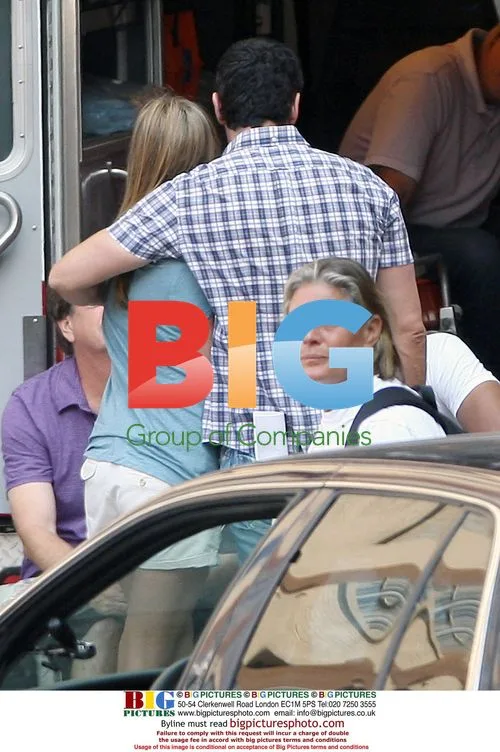 Jennifer Aniston and Gerard Butler on 'The Bounty' Set