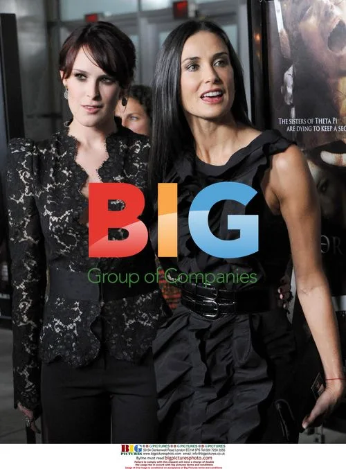 Rumer Willis and Demi Moore at "Sorority Row" Premiere
