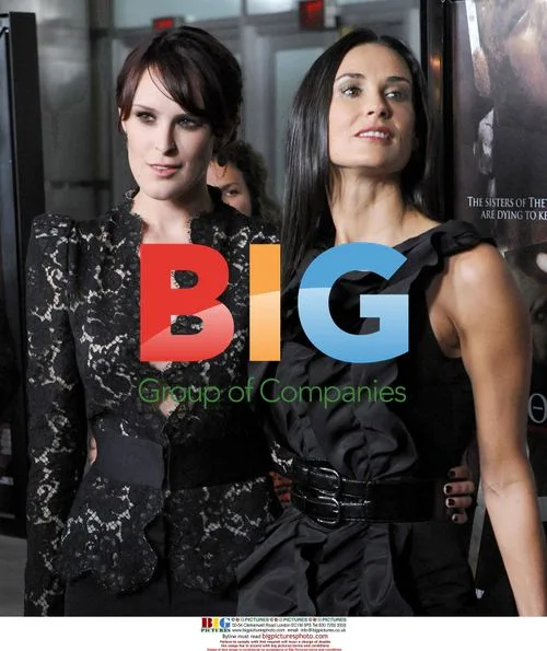 Rumer Willis and Demi Moore at "Sorority Row" Premiere