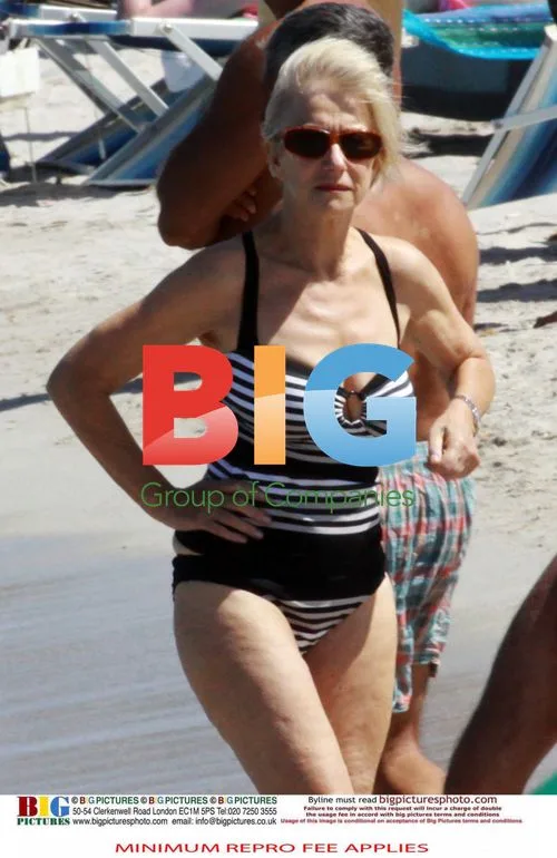 Helen Mirren Sunbathing in Italy