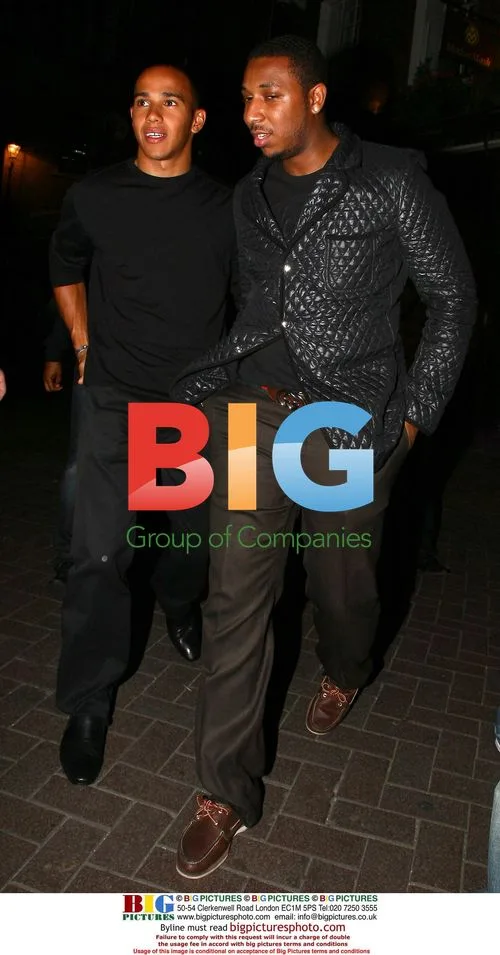 Usain Bolt and Lewis Hamilton night out