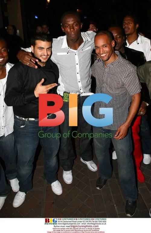 Usain Bolt and Lewis Hamilton night out